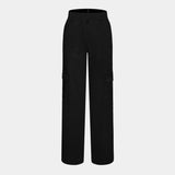 Ella | Pantalon cargo élastique taille haute