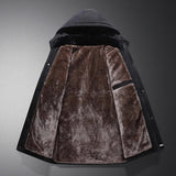 Men’s Warm Fleece-Lined Outdoor Jacket with Hood