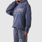 Hoodie Oversize Lavé Vintage avec Graphique CULTURE