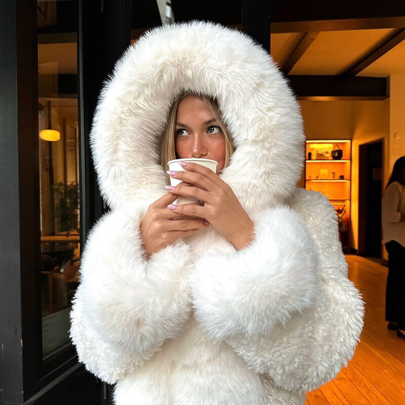 Velour | Veste Oversize en Fausse Fourrure Élégance Hivernale