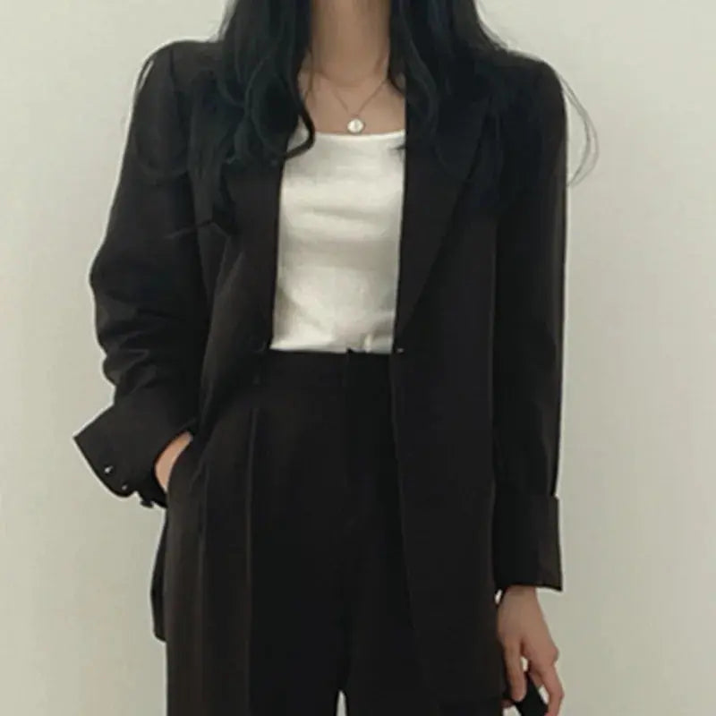 Ensemble Blazer et Pantalon Élégant sur Mesure avec Coupe Moderne Décontractée