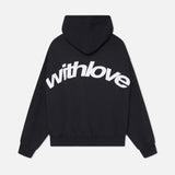 Hoodie Oversized Unisexe avec Imprimé “withlove” au Dos
