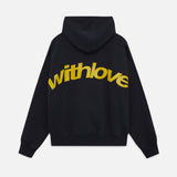 Hoodie Oversized Unisexe avec Imprimé “withlove” au Dos
